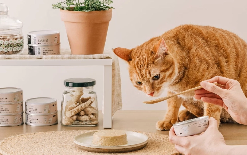 貓罐頭混飼料