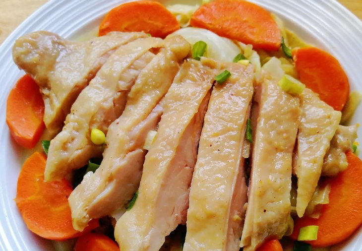 蒸雞腿料理 蒸雞腿料理