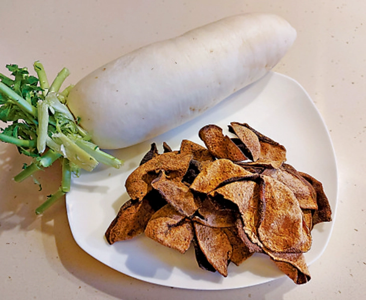 白蘿蔔陳皮茯苓生薑湯