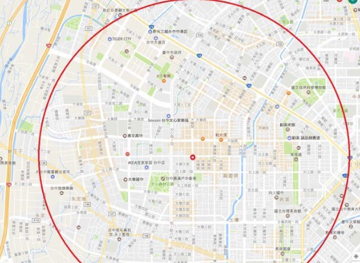 台中市中心地段 台中市中心地段