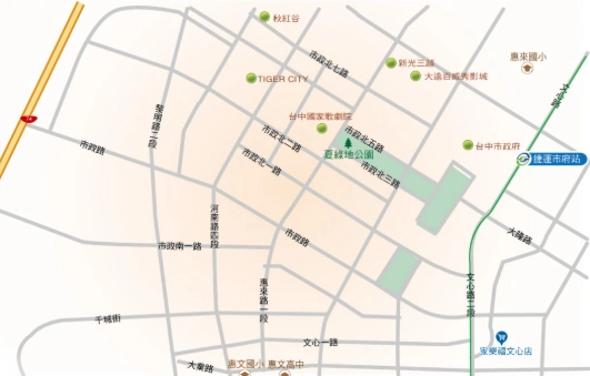 台中市中心地段 台中市中心地段