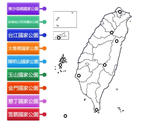 台灣國家公園列表 台灣國家公園列表