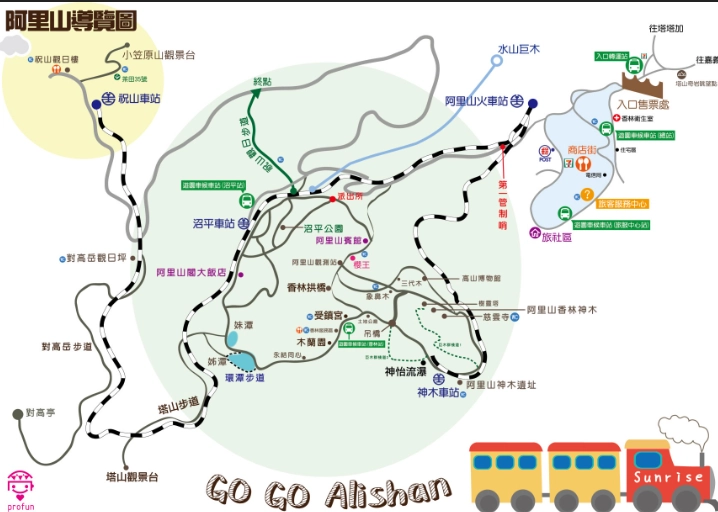 阿里山森林遊樂區導覽 阿里山森林遊樂區導覽