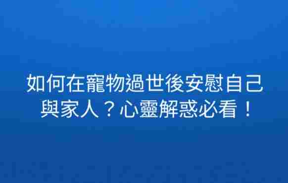 女友寵物死亡