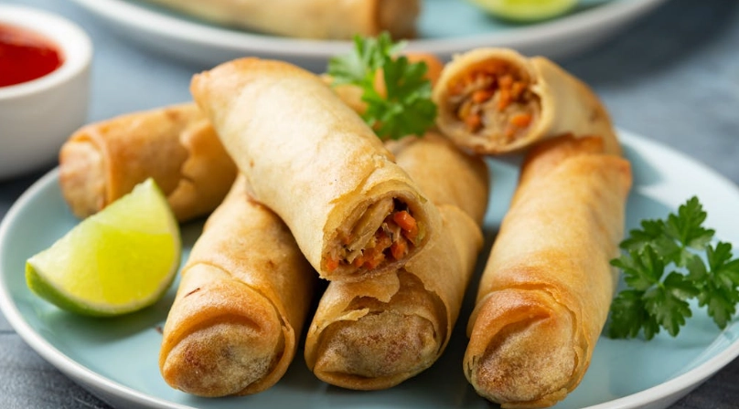 氣炸鍋春捲做法