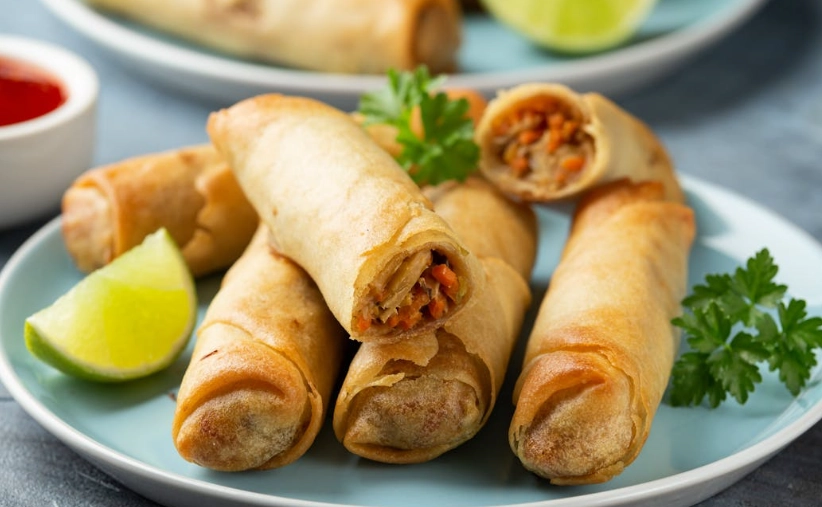 炸春捲冷凍方法