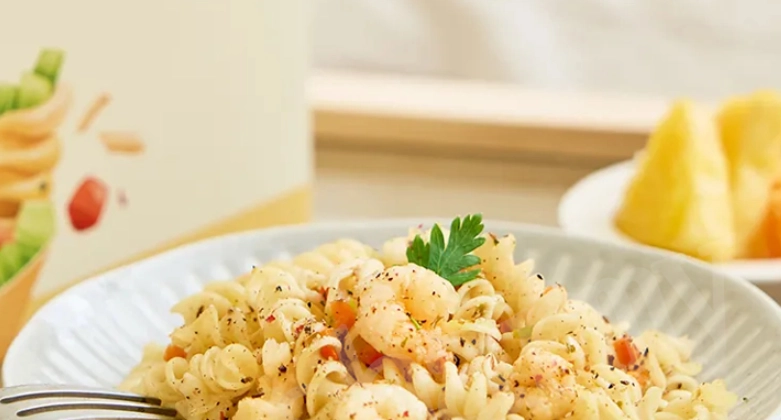 清炒螺旋麵做法