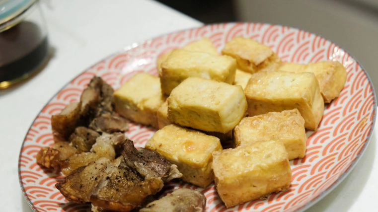氣炸鍋板豆腐做法