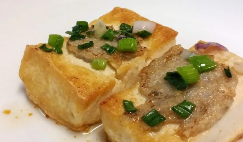 魚肉煎釀豆腐做法