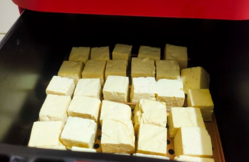 氣炸鍋板豆腐做法