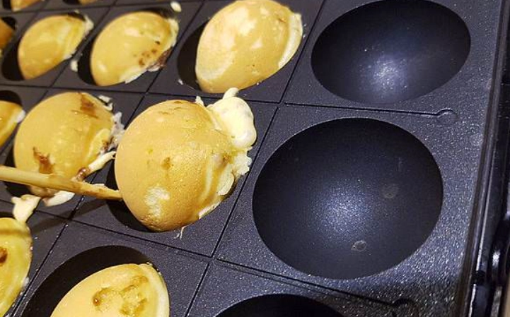 章魚燒烤盤雞蛋糕 做法