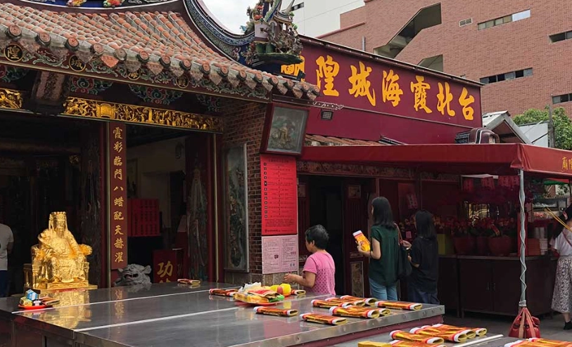 台灣月老廟夜景 台灣月老廟夜景