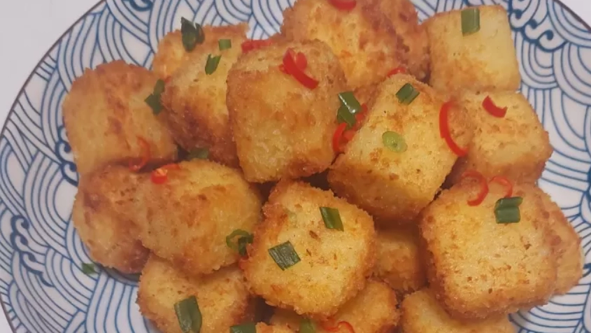椒鹽豆腐家常菜 椒鹽豆腐家常菜