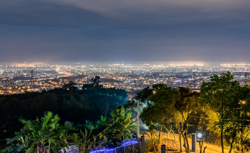 台灣中部看夜景